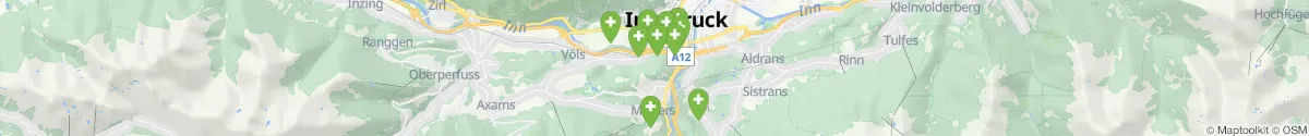 Kartenansicht für Apotheken-Notdienste in der Nähe von Natters (Innsbruck  (Land), Tirol)